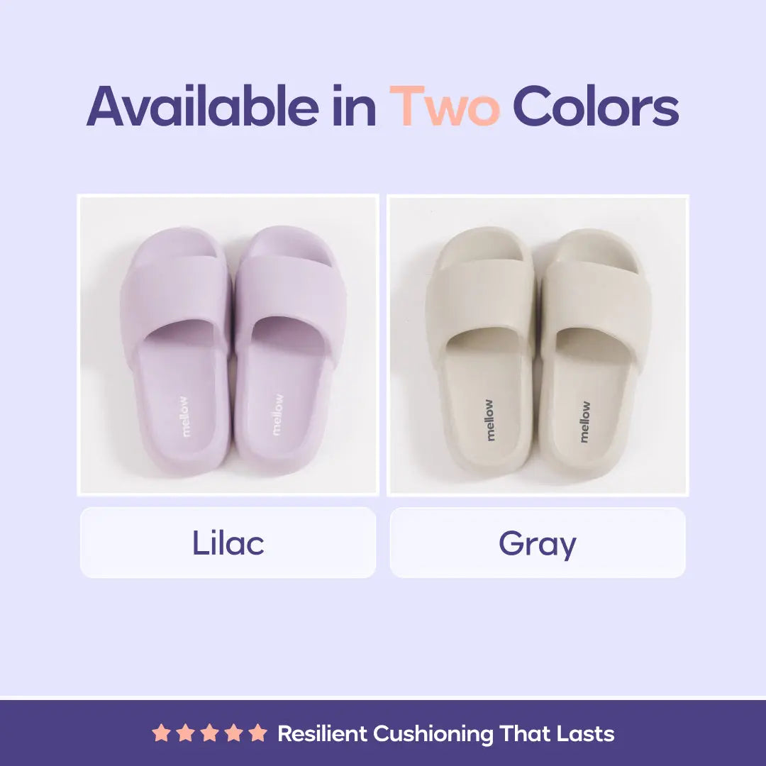 Mellow Sleep | Mellowsoft Dream Slides - Soft Squishy Waterproof Pillow Slides, Cloud Foam Platform Slippers with Running Shoe Level Cushioning & Shock Absorption, anti Slip Comfort Slides for Indoor & Outdoor